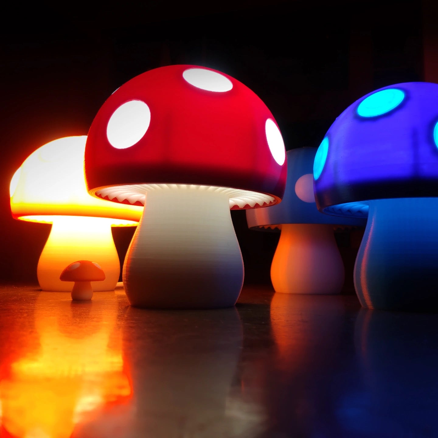 Mushroom Lamp printed